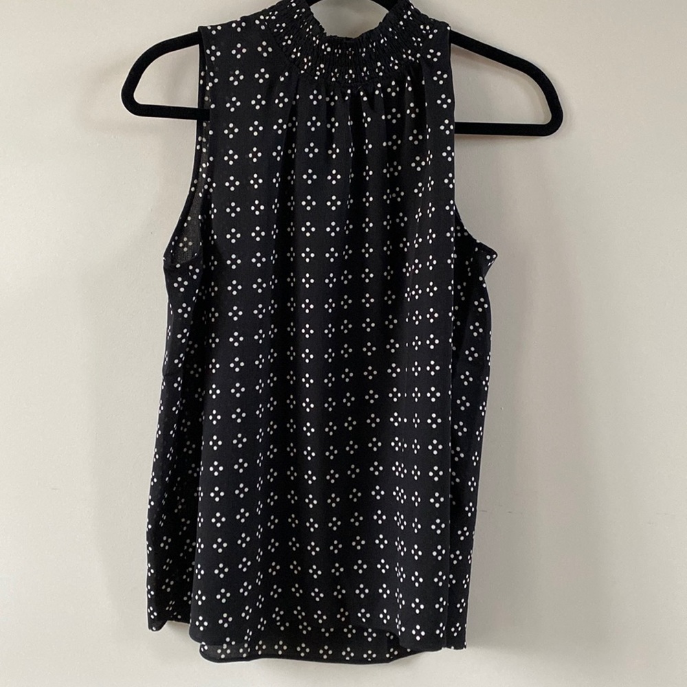 Black and white dress tank